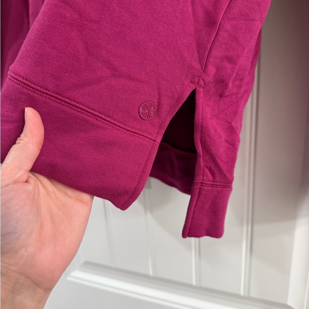 Lilly Pulitzer Luxletic mock-neck pullover in raspberry, size L - Picture 7 of 8